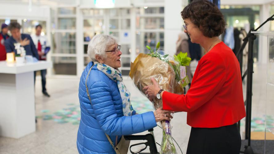 Annette de Boer, directeur Publieke Gezondheid bij GGD Haaglanden na haar toespraak